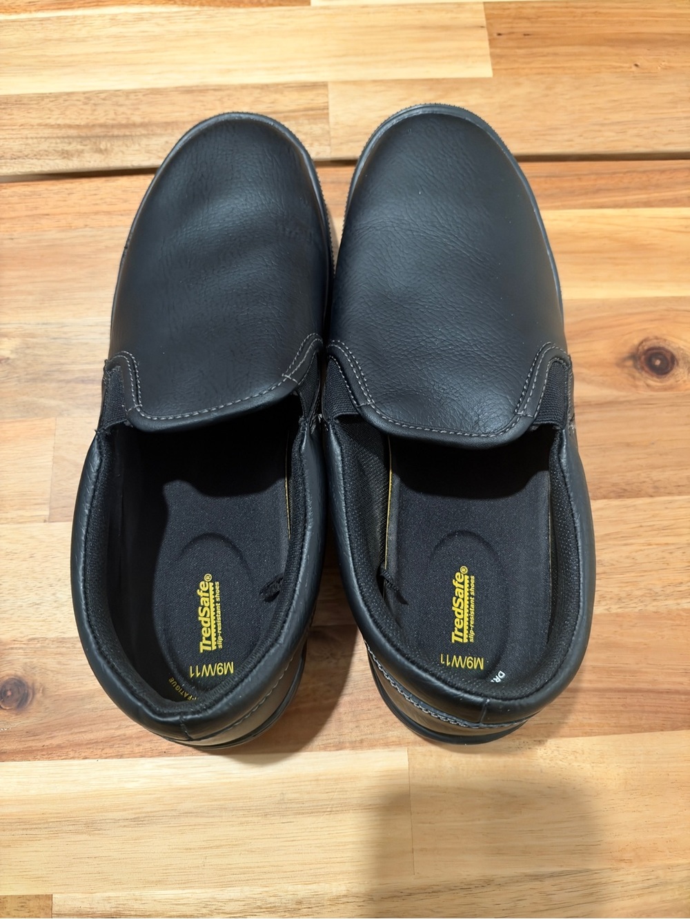 Treadsafe Slip-On Work Loafers in Black